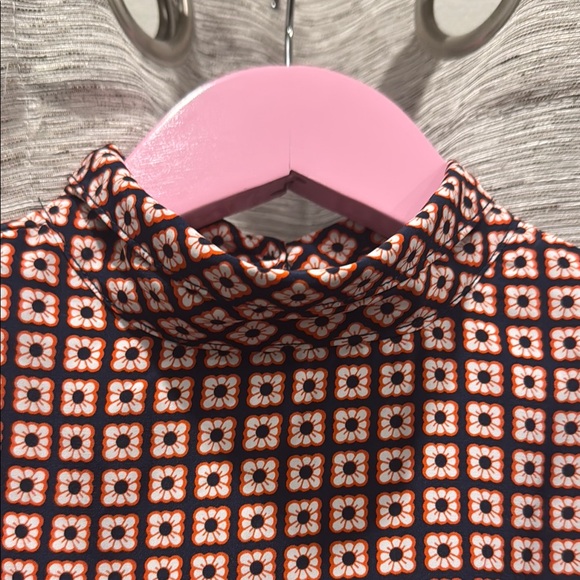 Janie and Jack Orange and Navy Patterned Tank Top - Picture 2 of 8